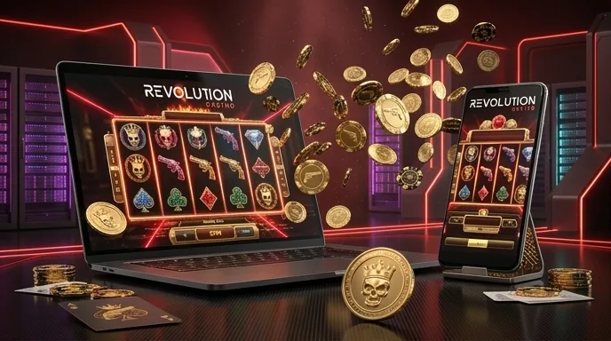 Revolution Casino – Bonus fino a €450 e 180 giri gratuiti da sbloccare dopo l'accesso